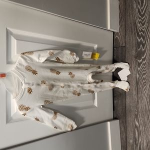 Zippyjamz pineapple onesie